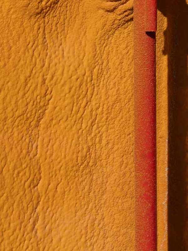 Terracotta rendered wall