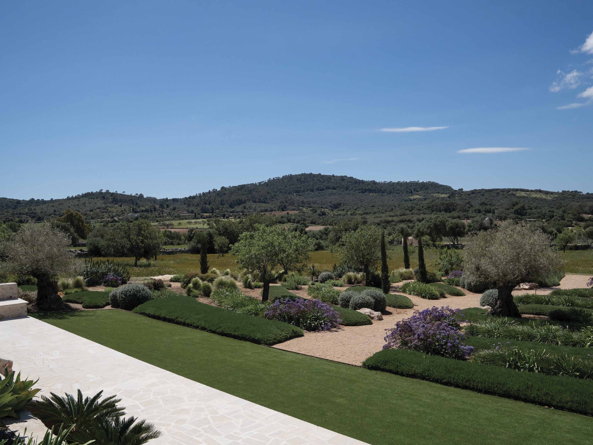 Formal Mallorcan garden cared for by Es Bassol Nou